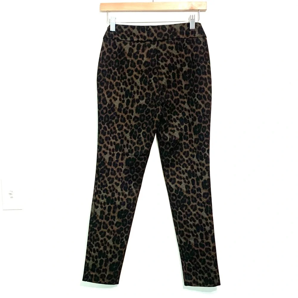 Soft Surroundings Animal Print Leggings Pull On Size Petite XS Mobwife Chic